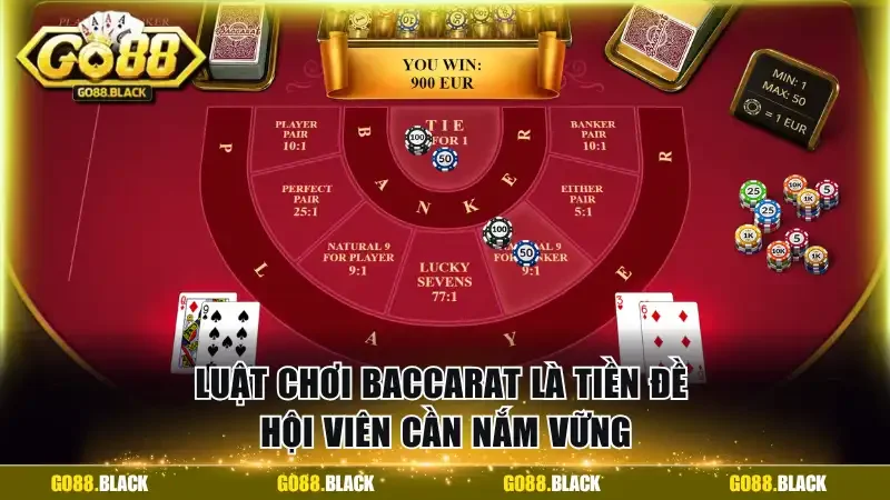 Luật chơi Baccarat là tiền đề hội viên cần nắm vững